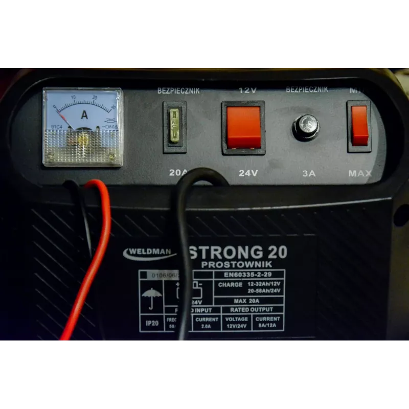 GREENCELL WELDMAN PROSTOWNIK STRONG 20 12V/24V Ładowarka Akumulatora