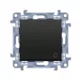 KONTAKT SIMON 10 Module Matte Black Bell Push-Button Self-Clamping 10AX 250V