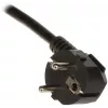 DELTA PD-6/R-2P Listwa zasilająca z ochroną przepięciową, 6 gniazd, kabel 2m, czarny