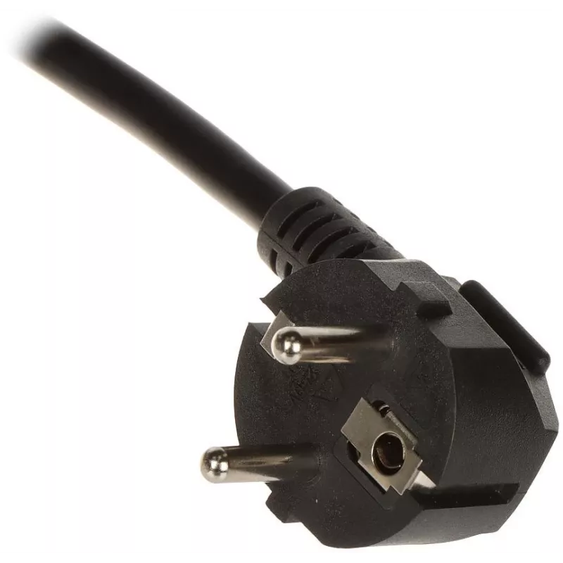 DELTA PD-6/R-2P Listwa zasilająca z ochroną przepięciową, 6 gniazd, kabel 2m, czarny