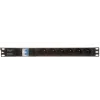 DELTA PD-6/R-2P Listwa zasilająca z ochroną przepięciową, 6 gniazd, kabel 2m, czarny