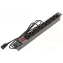 DELTA PD-8/R-IEC Listwa zasilająca 8 gniazd z ochroną przepięciową 230V 10A Czarny