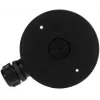 DELTA STG-1280ZJ-DM46(BLACK) Puszka przyłączeniowa / Uchwyt do kamery, czarny, stop aluminium