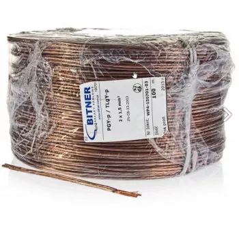 BITNER BiTsound PGY-p (TLgY) 2x0.75mm² Przewód głośnikowy w rolce 100m
