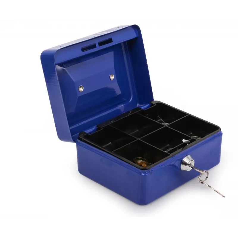 RED EAGLE BOX-150 Metalowa Kasetka na Pieniądze z Zamkiem Kluczowym, Czerwona