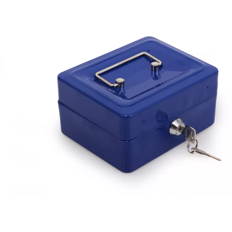 RED EAGLE BOX-150 Metalowa Kasetka na Pieniądze z Zamkiem Kluczowym, Czerwona