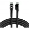 EVERACTIVE USB-C do USB-C Kabel 2m 240W RGB LED Czarny CBB-2PDRS