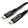 Przewód USB-C na USB-C 100cm 100W PD z wyświetlaczem LCD everActive CBB-1PD5L