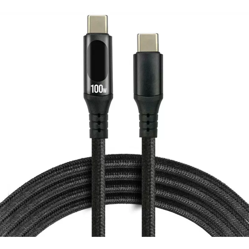 Przewód USB-C na USB-C 2m 100W LCD Power Display everActive CBB-2PD5L