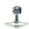 PSG Adjustable Weld-on Hinge 61.019.01 z Płytą Montażową 100x100x4mm - Gwint M20 (Ocynkowane Ucho)