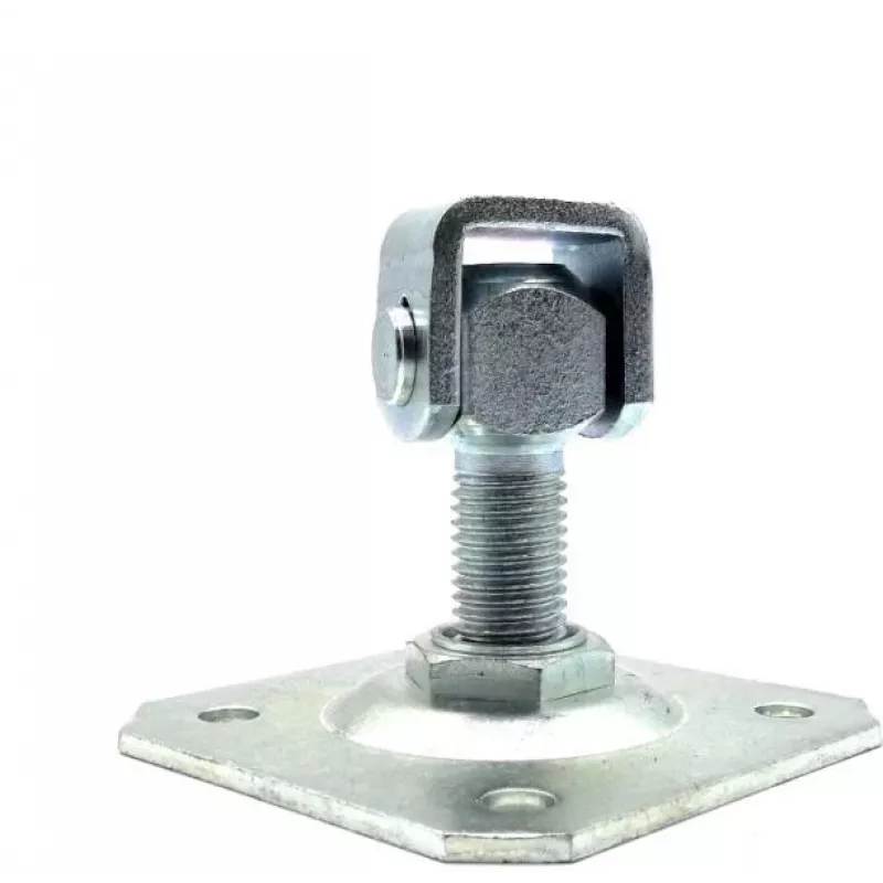 PSG Adjustable Weld-on Hinge 61.019.01 z Płytą Montażową 100x100x4mm - Gwint M20 (Ocynkowane Ucho)
