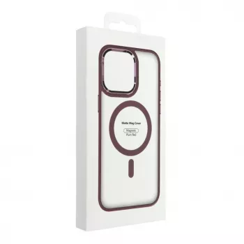 Etui OEM do iPhone 17 Pro Max Matte Mag Cover kompatybilne z MagSafe Czerwone