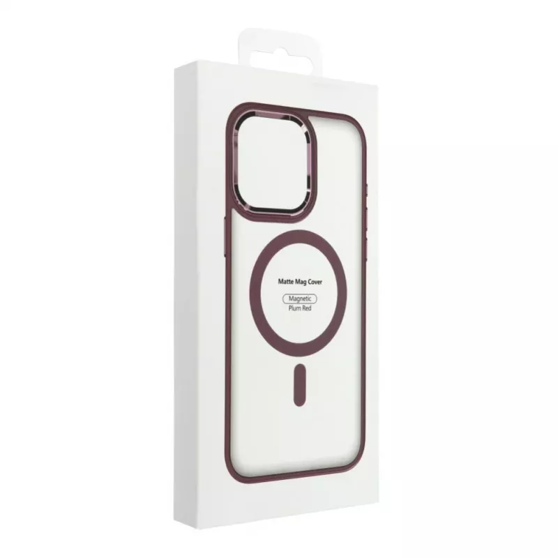Etui OEM do iPhone 17 Pro Max Matte Mag Cover kompatybilne z MagSafe Czerwone