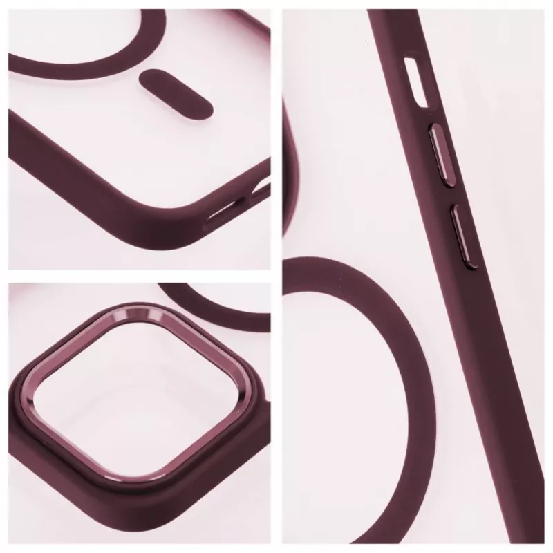 Etui OEM do iPhone 17 Pro Max Matte Mag Cover kompatybilne z MagSafe Czerwone
