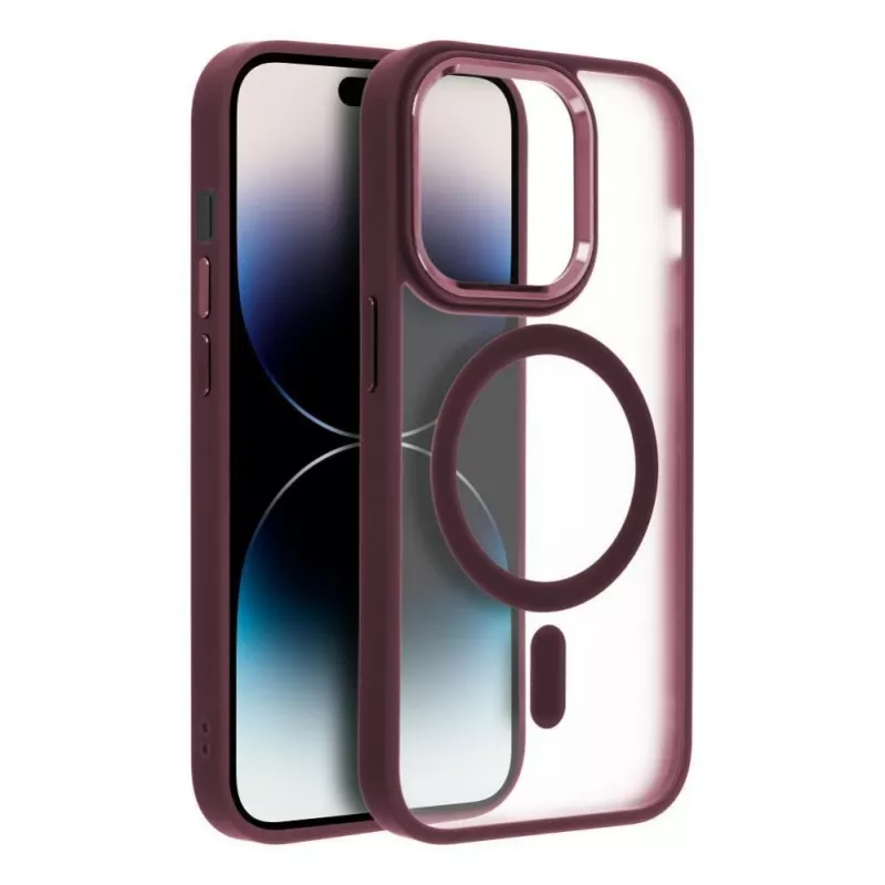 Etui OEM do iPhone 17 Pro Max Matte Mag Cover kompatybilne z MagSafe Czerwone
