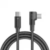 Forcell F-Energy CC-1Deg USB-C do USB-C Kabel 100W PD QC4.0 5A 2m Czarny 90° Kątowy