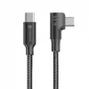 Forcell F-Energy CC-1Deg USB-C do USB-C Kabel 100W PD QC4.0 5A 2m Czarny 90° Kątowy