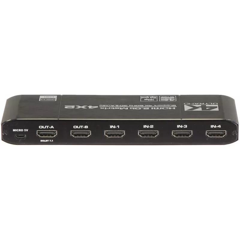 Przełącznik HDMI 4x2 Matrix 4K@30Hz HDMI-SW-4/2-MATRIX