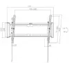 GETFORT GF-T3780-75 Uchylny uchwyt ścienny do TV LED/LCD 37-80 cali, 75kg, VESA 650x405mm, Czarny