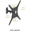 GETFORT GF-FM2365-30 Uchwyt TV Full-Motion do LED/LCD 23-65 cali, 30kg, VESA 400x400, Czarny