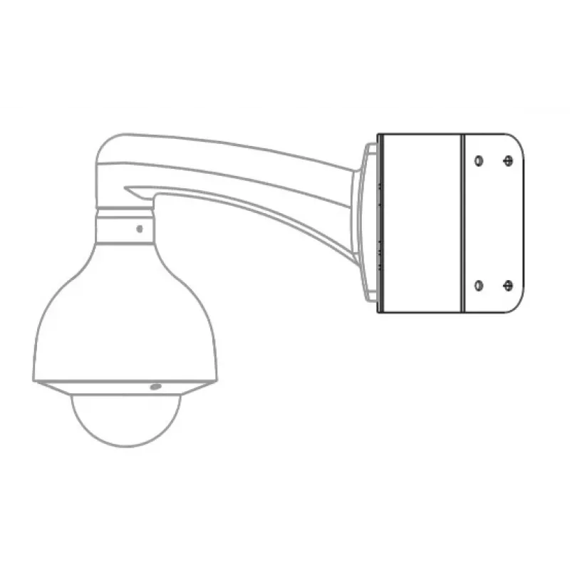 Uchwyt narożny MITON MT-P151 do kamer CCTV, biały