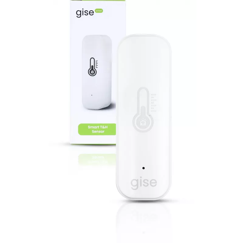 GISE Smart Temperature and Humidity Sensor Wi-Fi White | Tuya | GTHS-WF-01-W