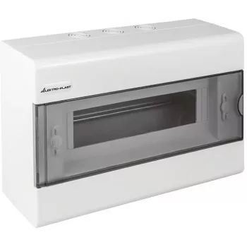 ELEKTRO-PLAST OPATÓWEK SRn-12 Rozdzielnica natynkowa 12 modułów 1 rząd IP40 Drzwi przezroczyste