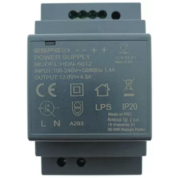 ESPE HDN-6012 Zasilacz na szynę DIN 12V 54W 4.5A