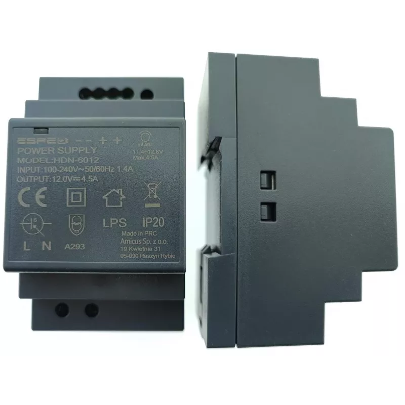 ESPE HDN-6012 Zasilacz na szynę DIN 12V 54W 4.5A