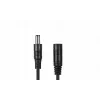 ESPE Przedłużacz Zasilania DC 5,0m 2x0,5mm² Pleciony Wtyk DC do Gniazda DC 2,1x5,5mm Czarny