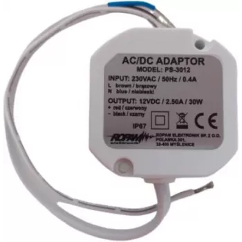 Ropam PS-3012 Zasilacz AC/DC podtynkowy 12V 2.5A 30W