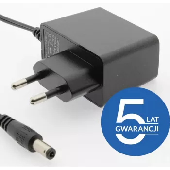 ESPE 12V 2A 24W Zasilacz sieciowy z prostym wtykiem baryłkowym 5.5x2.1mm, 5 lat gwarancji