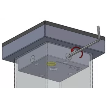 Lampa ostrzegawcza LED Proxima SŁUPKOWA Amber 12-230V AC/DC IP54