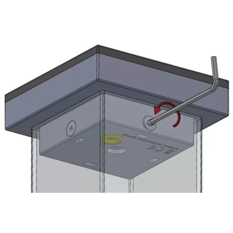 Lampa ostrzegawcza LED Proxima SŁUPKOWA Amber 12-230V AC/DC IP54