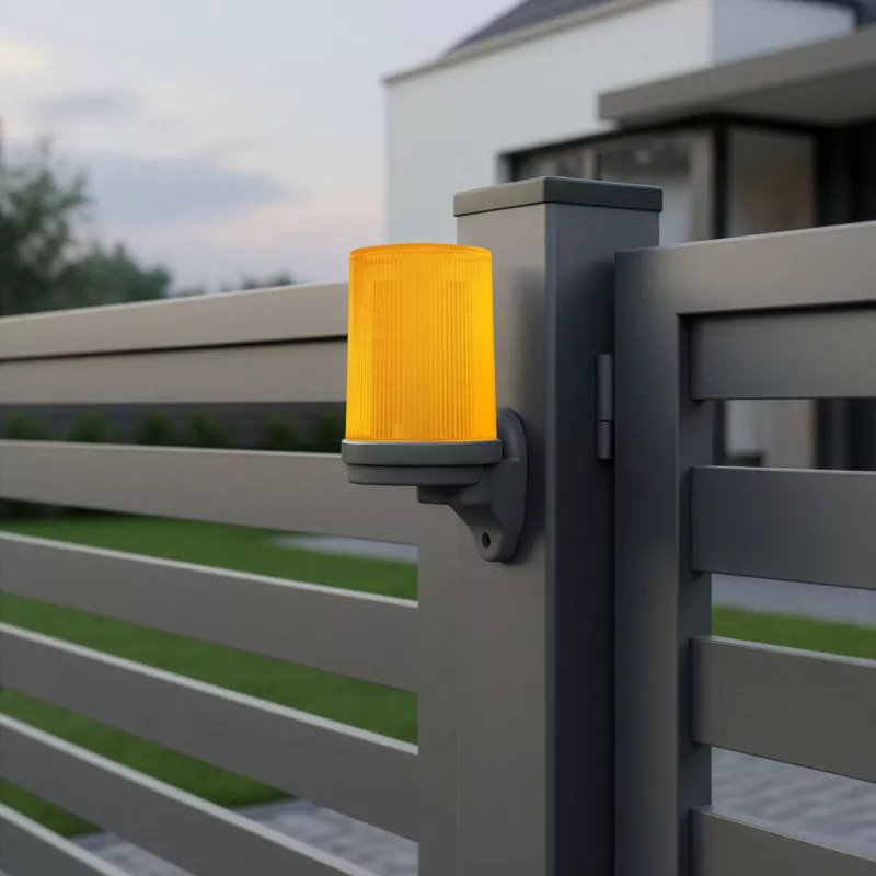 Lampa LED Proxima WALEC.O Pomarańczowa z Wbudowaną Anteną 433,92 MHz (12-24V AC/DC lub 230V AC)