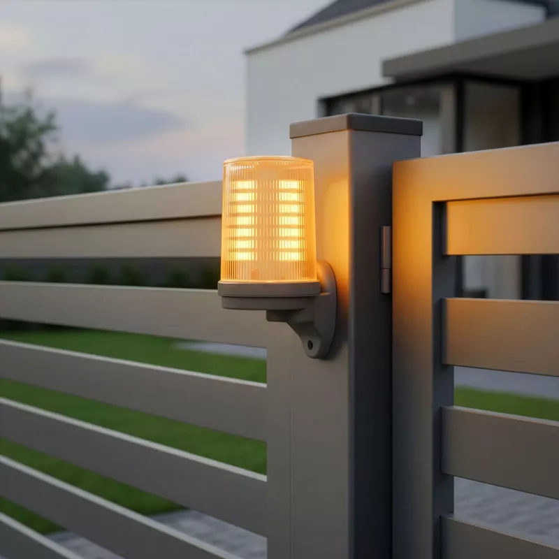 Lampa LED Proxima WALEC z zintegrowaną anteną 868 MHz (12-24V AC/DC lub 230V AC) - Biała, Pomarańczowe Światło