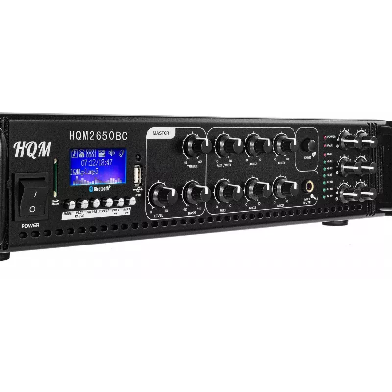 HQM HQM2650B FM/MP3/BLUETOOTH Radio Amplifier 650W