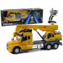 LEAN TOYS Pilot Żuraw Samochodowy Sterowany Radiem 2.4G Światła Dźwięki Żółty