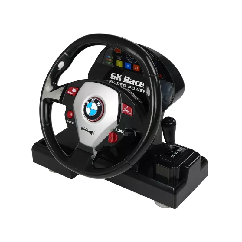 LEAN TOYS Zdalnie Sterowany BMW M3 Biały 2.4G Pilot Kierownica 1:18 Dźwięk Światła