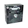 LEAN TOYS Zdalnie Sterowany BMW M3 Biały 2.4G Pilot Kierownica 1:18 Dźwięk Światła
