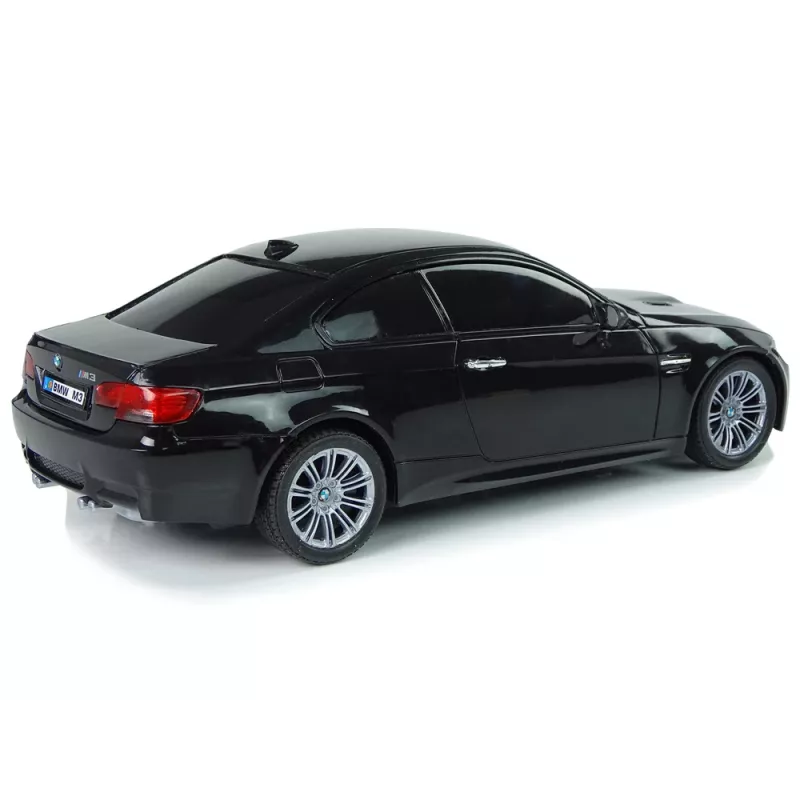 LEAN TOYS Zdalnie Sterowany BMW M3 Czarny 2.4G Pilot Kierownica 1:18 Dźwięk Światła