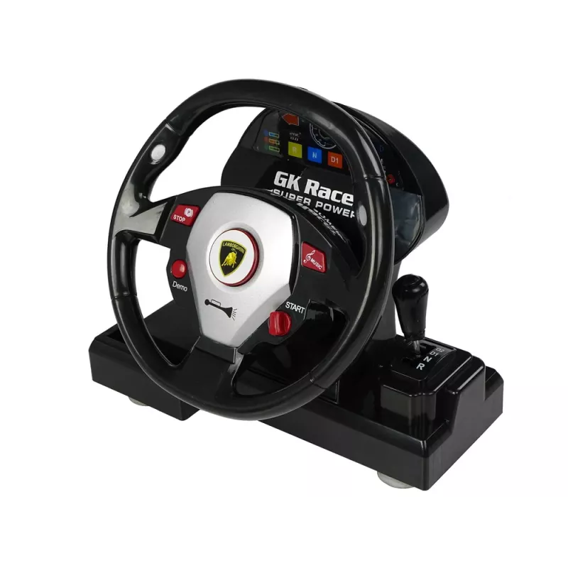 LEAN TOYS Zdalnie Sterowany Lamborghini Veneno Żółty 2.4 GHz Kierownica RC Samochód z Dźwiękiem i Światłami