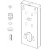 GREEN CELL EV Wallbox Mounting Spacer do ładowarki HabuDen, 50 mm, czarny, ABS, zarządzanie kablami, wentylacja, EVGCAKHS1