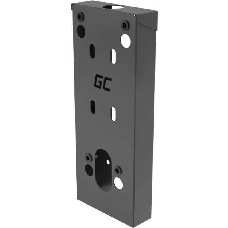 GREEN CELL EV Wallbox Mounting Spacer do ładowarki HabuDen, 50 mm, czarny, ABS, zarządzanie kablami, wentylacja, EVGCAKHS1
