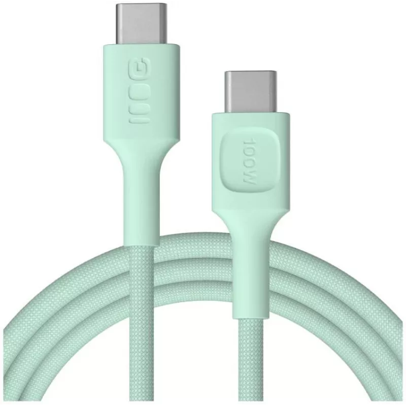 Green Cell PowerStream USB-C do USB-C Kabel 100W 2m Miętowy Zielony