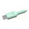 Green Cell PowerFlex Fast Charging USB-C to USB-C Cable 100W 0.3m Mint Green