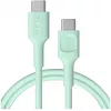 Green Cell PowerFlex Fast Charging USB Type-C do USB Type-C Kabel 100W Miętowy Zielony 1,2m