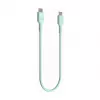 Green Cell PowerFlex Fast Charging USB Type-C do USB Type-C Kabel 100W Miętowy Zielony 1,2m
