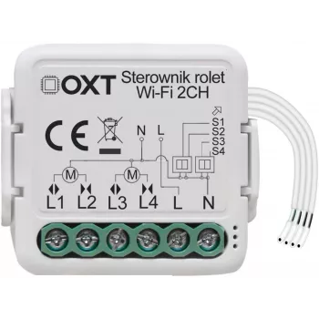 OXT T228 Mini WiFi Roller Shutter Controller 2-Channel Tuya Smart