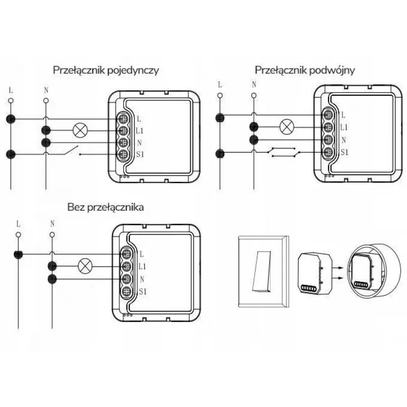 OXT T261 Mini Relay 1-Kanałowy ZigBee TUYA Smart Switch